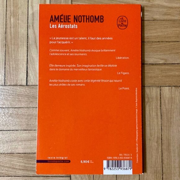 Livre Roman Les Aérostats - Amélie Nothomb - Picture 2 of 2